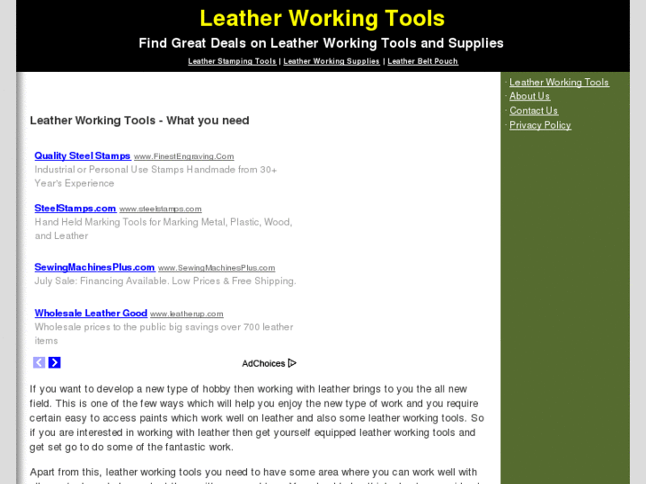 www.leatherworkingtools.org