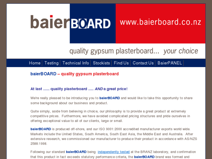 www.baierboard.co.nz