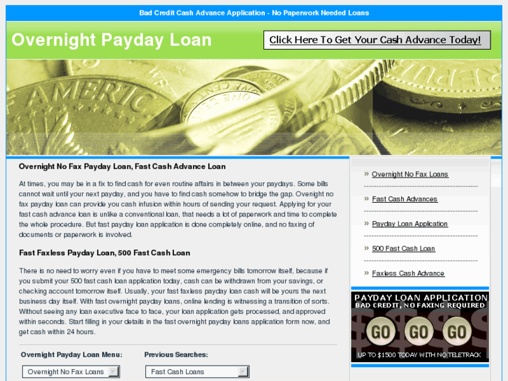 www.fastovernightpaydayloans.com