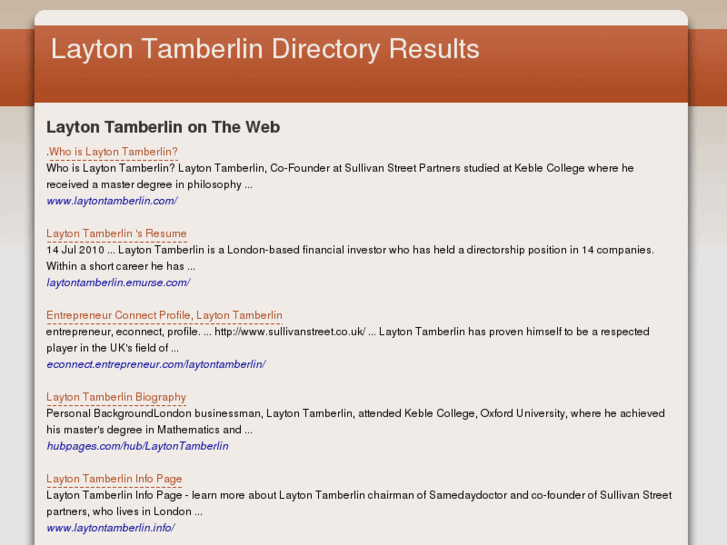 www.layton-tamberlin.net