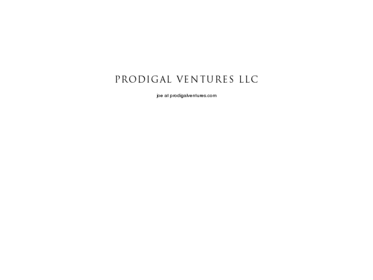 www.prodigalventures.com