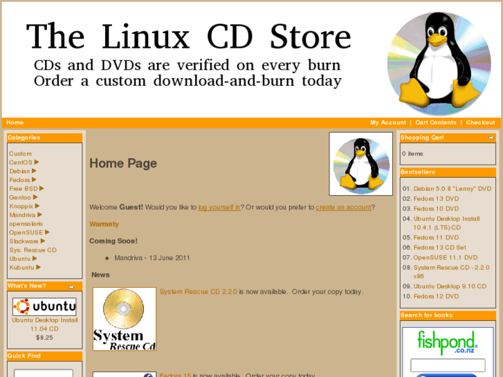 www.thelinuxcdstore.com