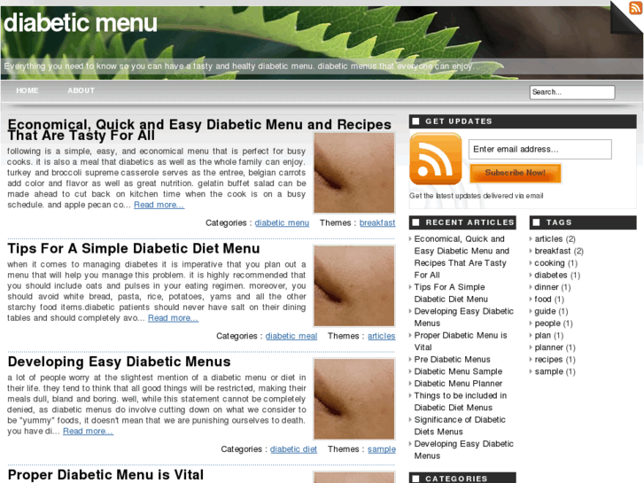 www.diabetic-menu.net