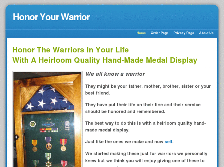 www.honoryourwarrior.com