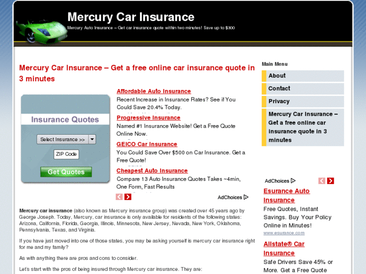 www.mercurycarinsurance.org