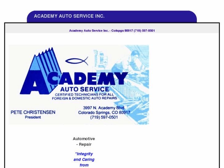 www.academyautoservice.com