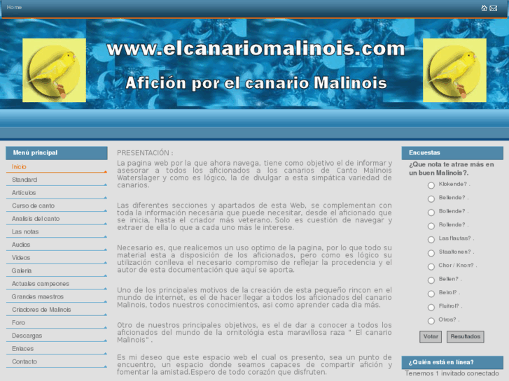 www.elcanariomalinois.com