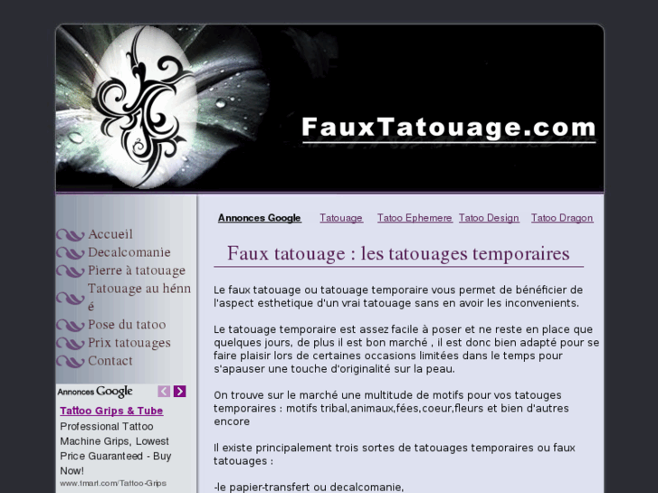 www.fauxtatouage.com