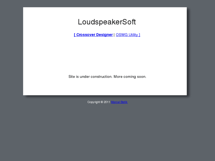 www.loudspeakersoft.com