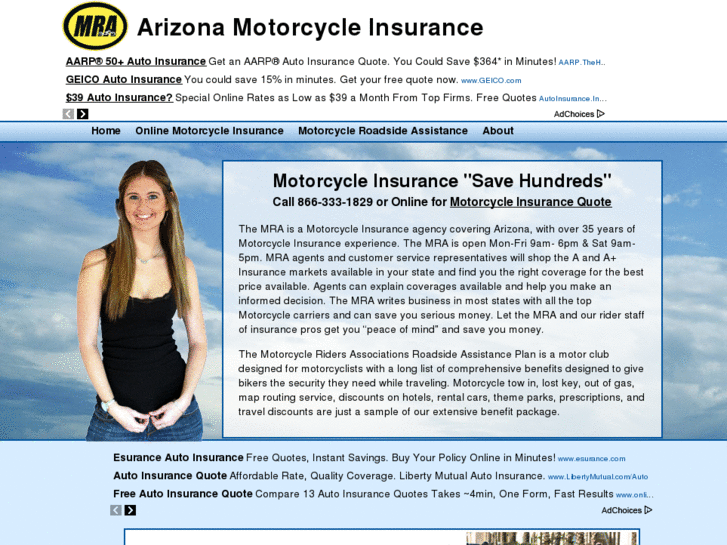 www.motorcycleinsurancearizona.net