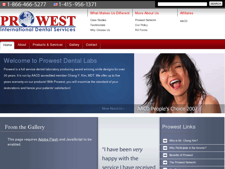 www.prowestdentallab.com