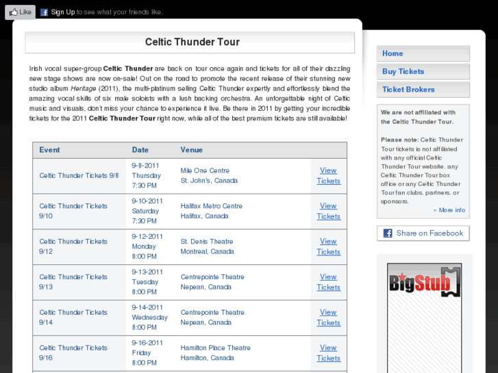 www.celticthundertour.net