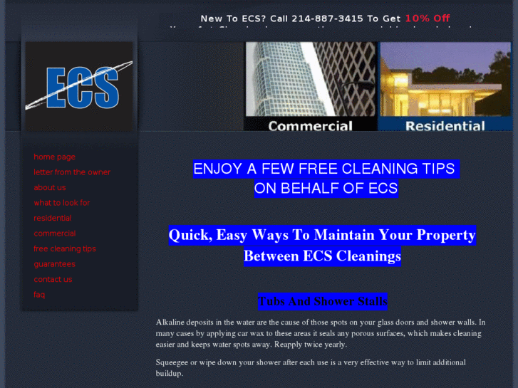 www.ecsfreecleaningtips.com