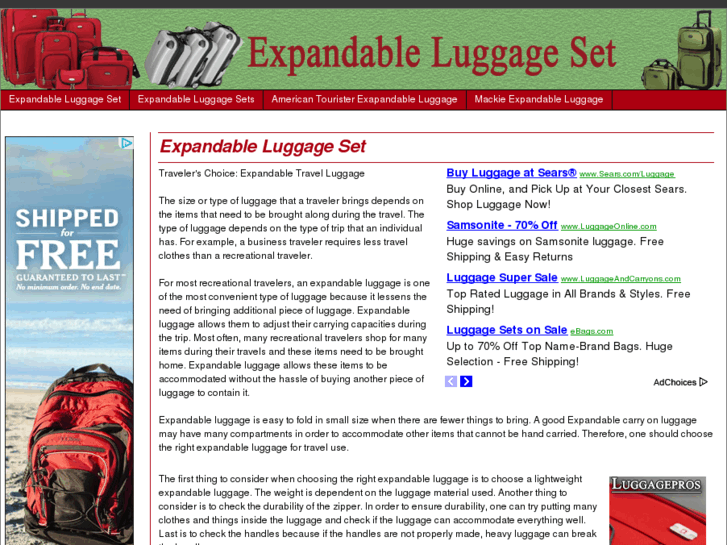 www.expandableluggageset.com