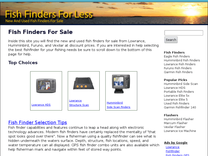 www.fishfindersforless.com