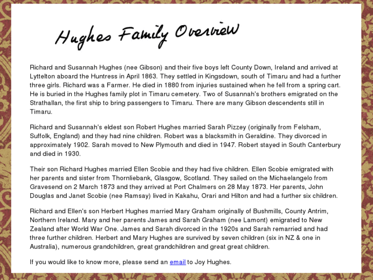 www.hughesgenealogy.com