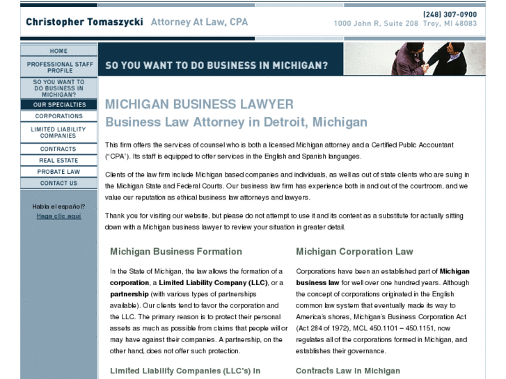 www.michiganbusinesslawyer.com