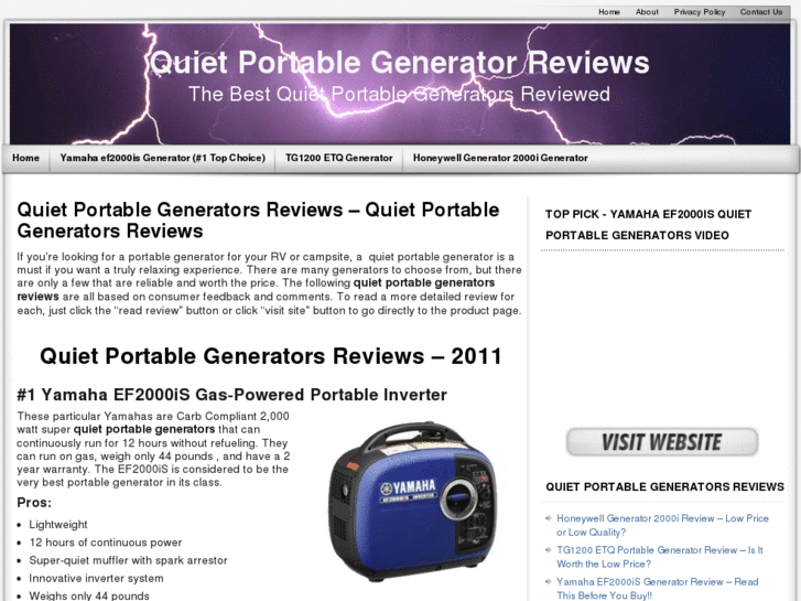 www.quietportablegeneratorreviews.com