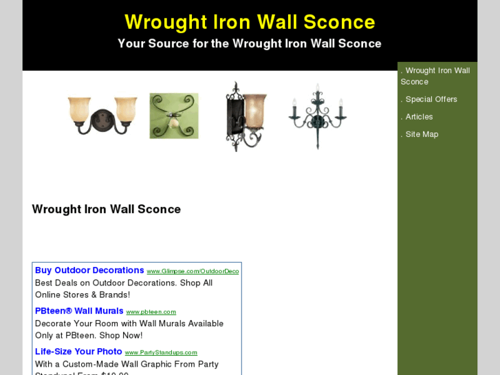 www.wroughtironwallsconce.com