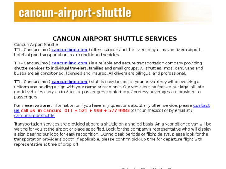 www.cancun-airport-shuttle.com