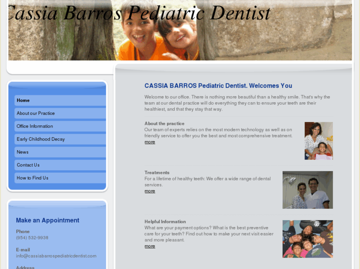 www.cassiabarrospediatricdentist.com