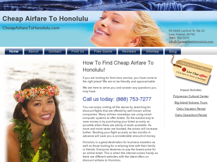 www.cheapairfaretohonolulu.com