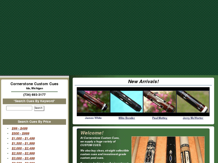 www.cornerstonecues.com