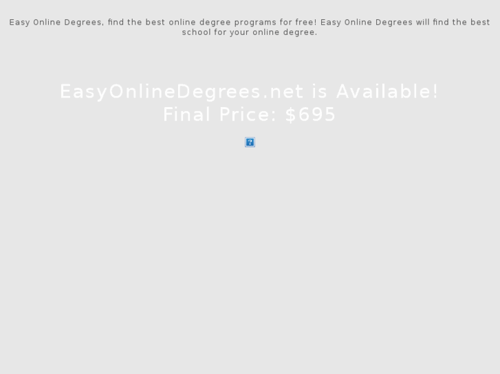www.easyonlinedegrees.net