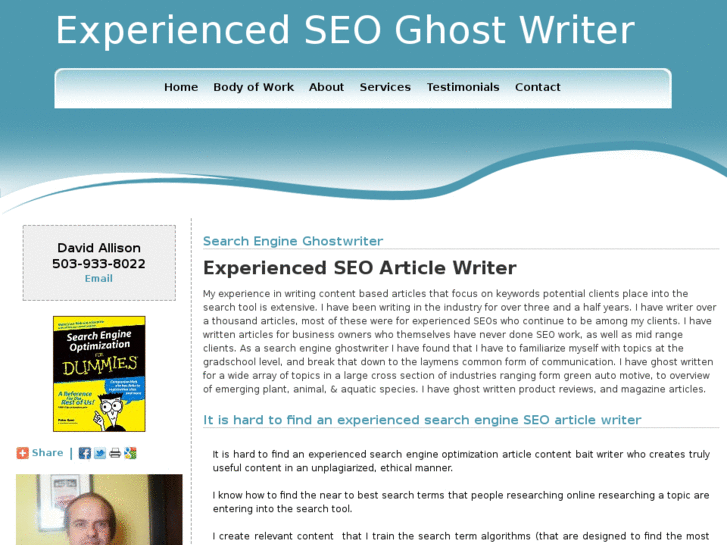 www.experiencedseoghostwriter.net