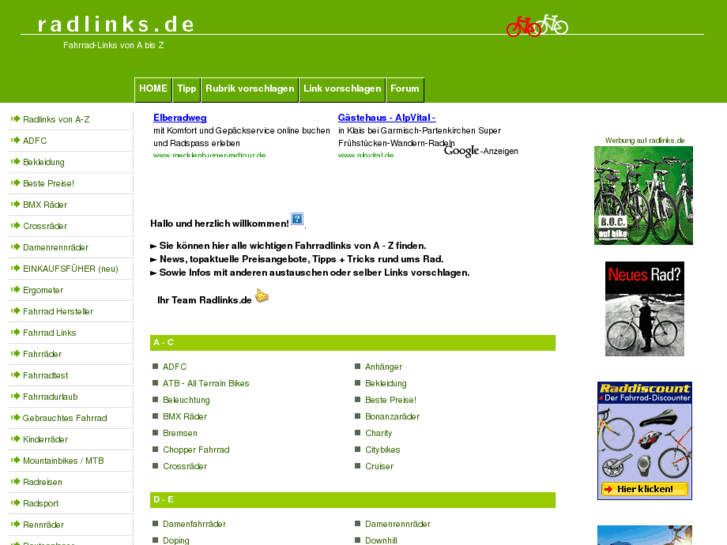 www.radlinks.de