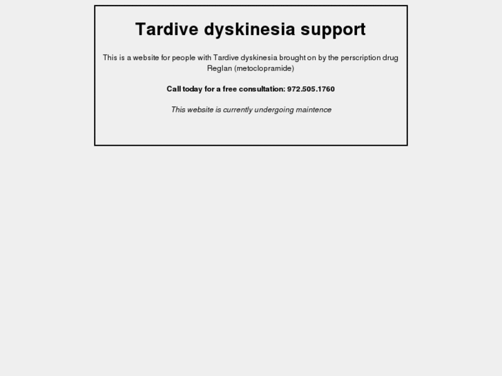 www.tardivedyskinesiasupport.com