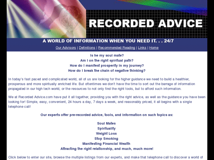 www.recordedadvice.com