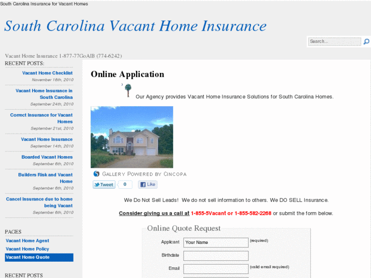 www.southcarolinavacanthomeinsurance.com