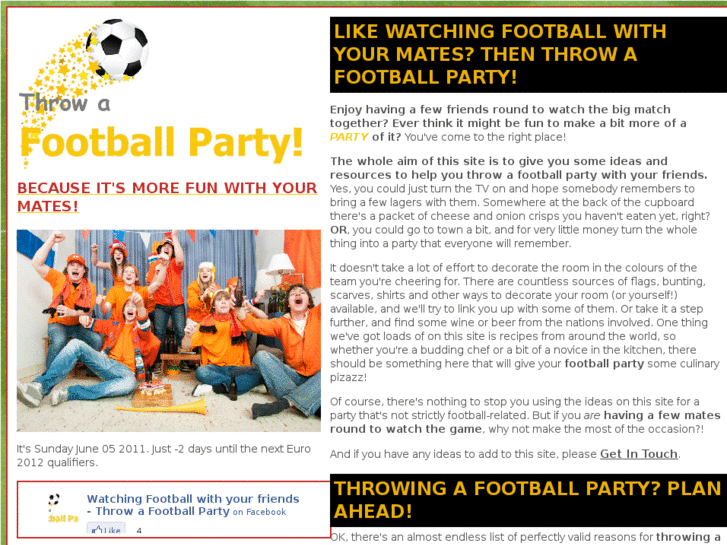 www.throwafootballparty.com