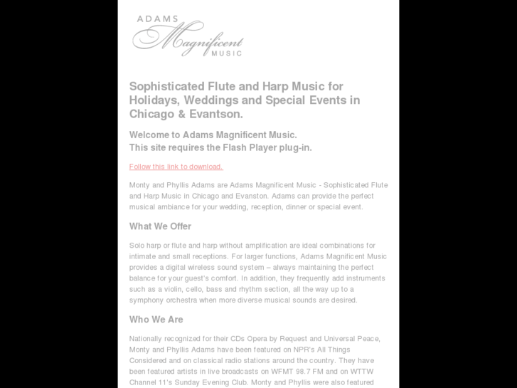 www.adamsmagnificentmusic.com
