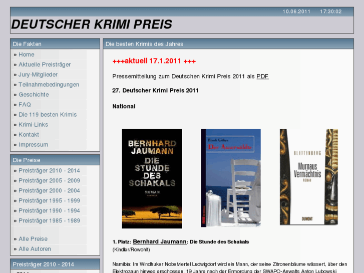 www.deutscher-krimipreis.de