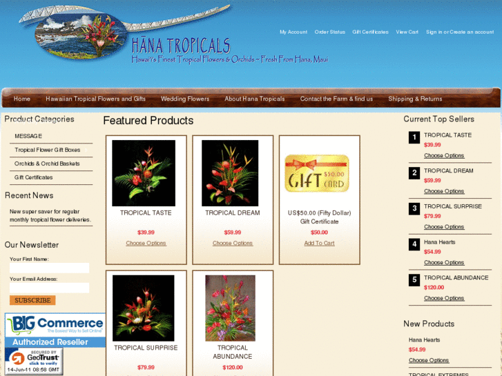 www.hanatropicals.com