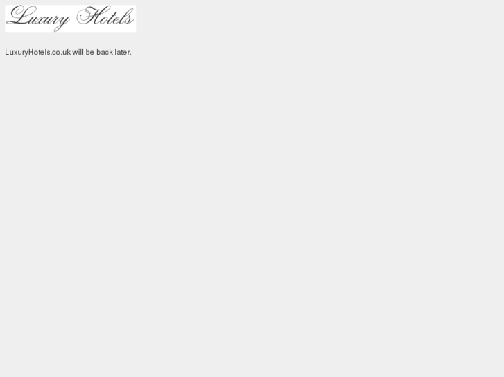 www.luxuryhotels.co.uk