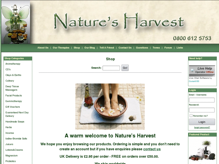 www.natures-harvest.co.uk