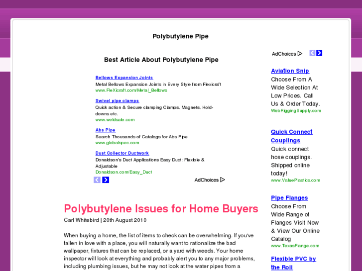 www.polybutylenepipe.net