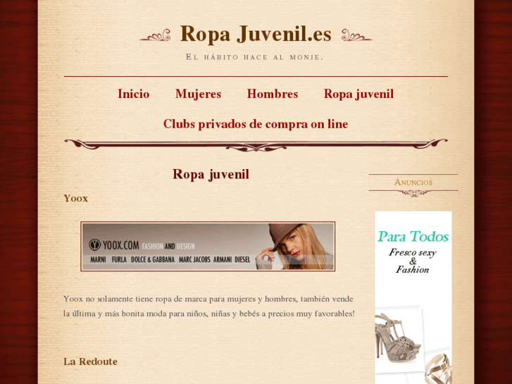 www.ropajuvenil.es