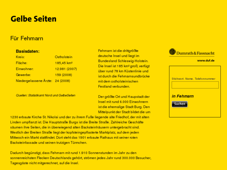 www.gelbeseiten-fehmarn.com