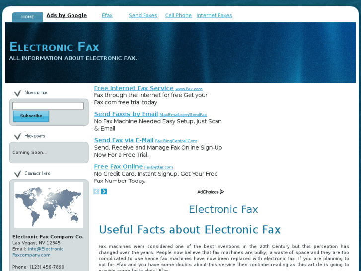 www.electronicfax.net