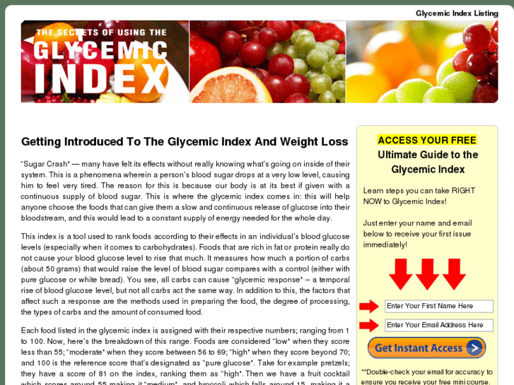 www.glycemicindexlisting.com