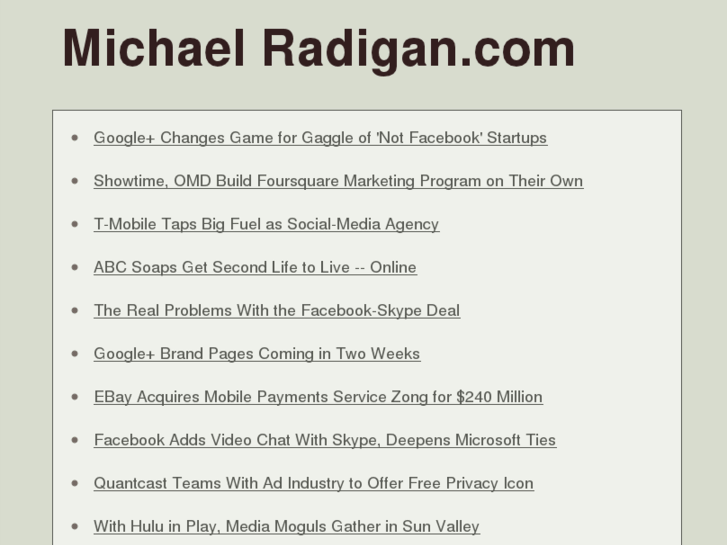 www.michaelradigan.com