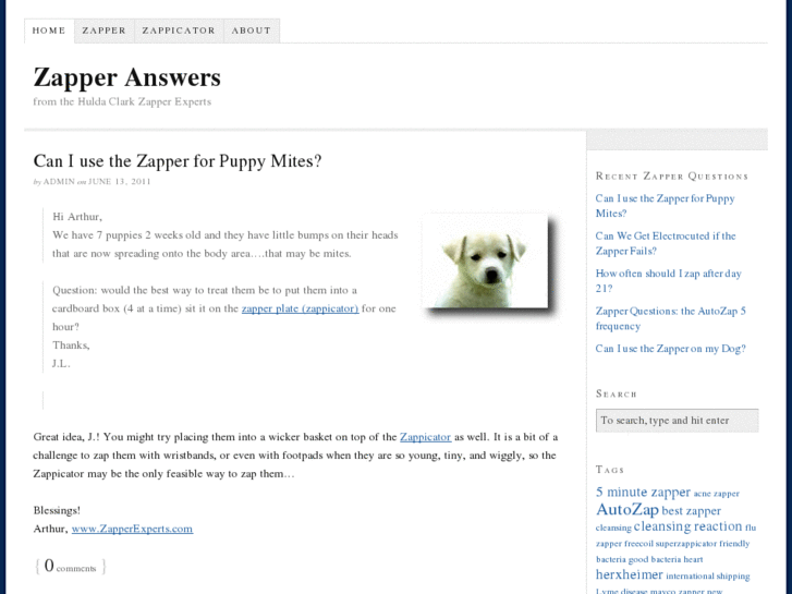 www.zapperquestions.com