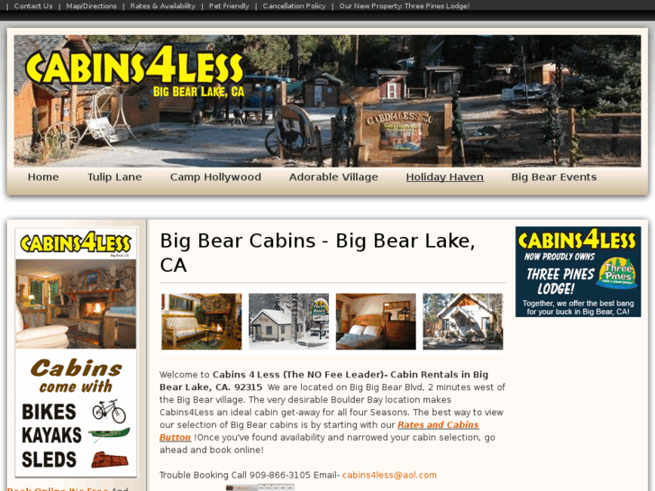 www.bigbearcabins4less.com