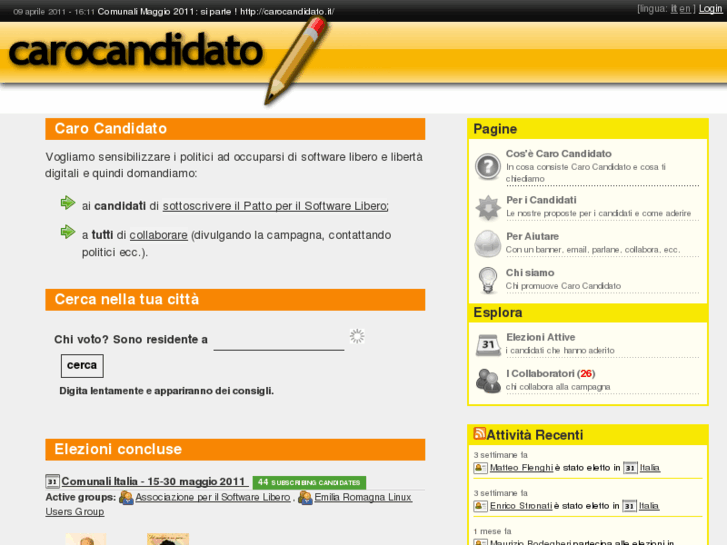 www.carocandidato.it