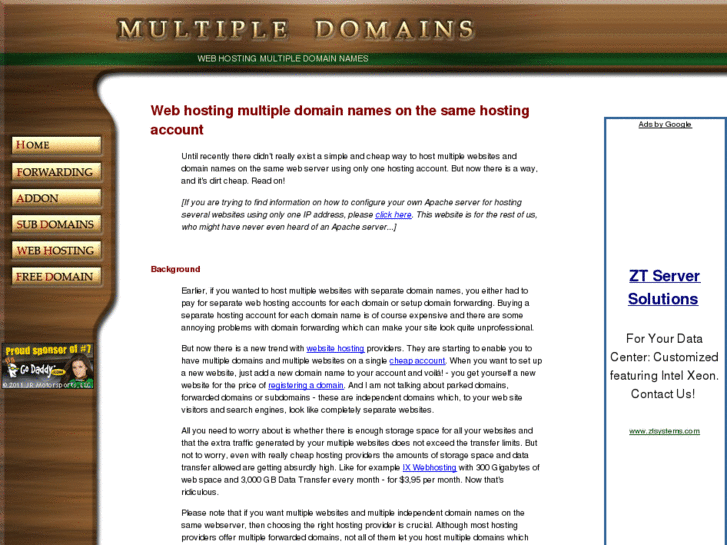 www.hostingmultipledomainnames.com