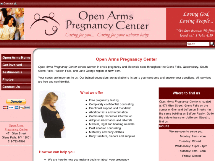 www.openarmspregnancycenter.com